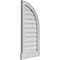 Ekena Millwork Quarter Round Top Right Surface Mount PVC Gable Vent w/ 2"W x 2"P Brickmould Sill Frame, 16"W x 34"H GVPQR16X3403SN - alternate 2
